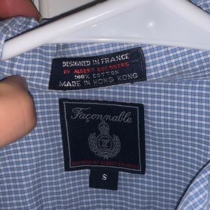 Faconnable like new blue dress shirt!